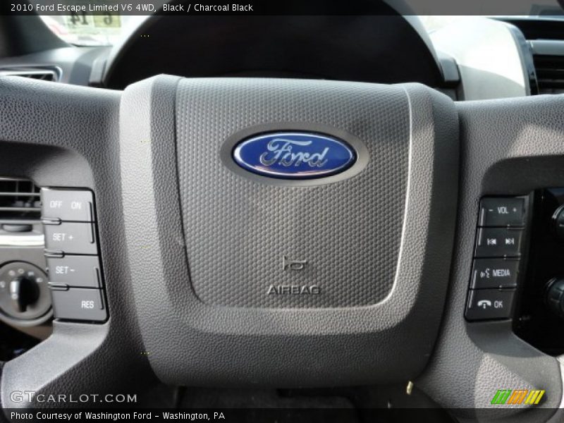 Black / Charcoal Black 2010 Ford Escape Limited V6 4WD