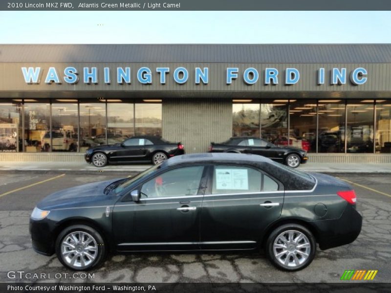 Atlantis Green Metallic / Light Camel 2010 Lincoln MKZ FWD