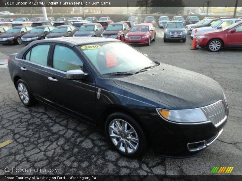 Atlantis Green Metallic / Light Camel 2010 Lincoln MKZ FWD
