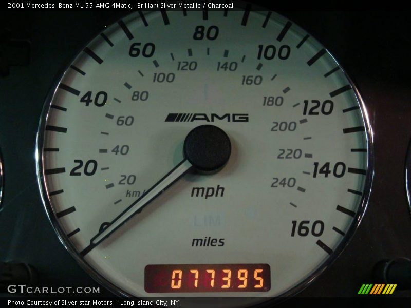 Brilliant Silver Metallic / Charcoal 2001 Mercedes-Benz ML 55 AMG 4Matic