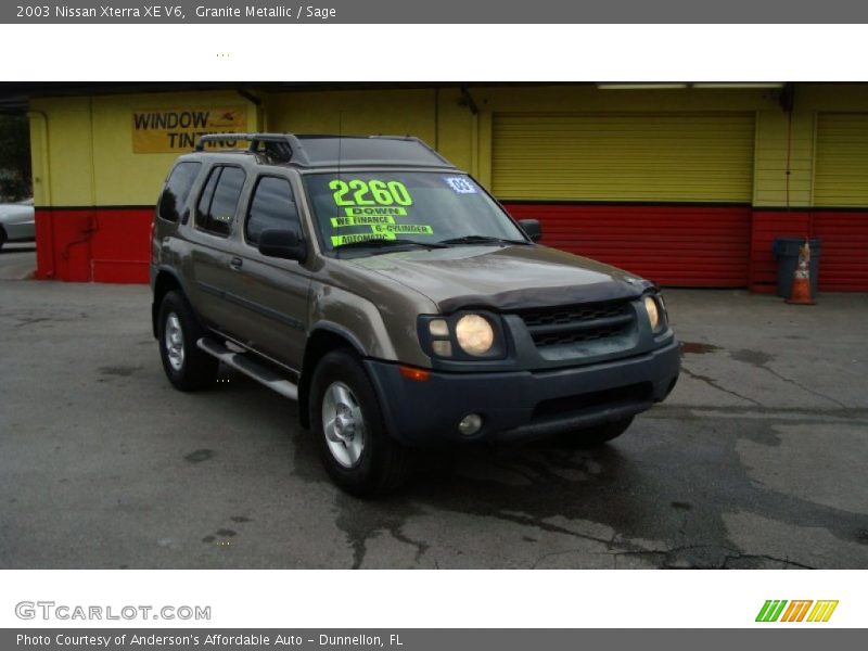 Granite Metallic / Sage 2003 Nissan Xterra XE V6