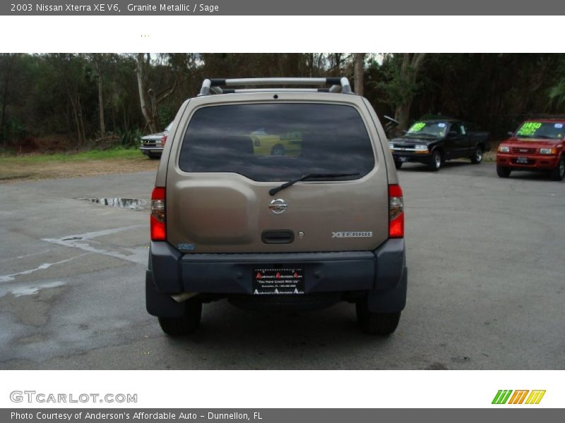 Granite Metallic / Sage 2003 Nissan Xterra XE V6