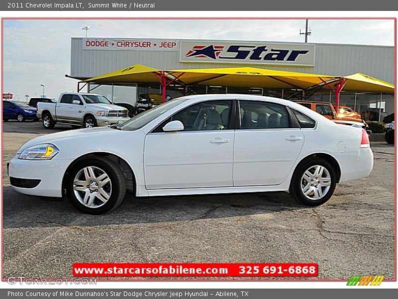 Summit White / Neutral 2011 Chevrolet Impala LT