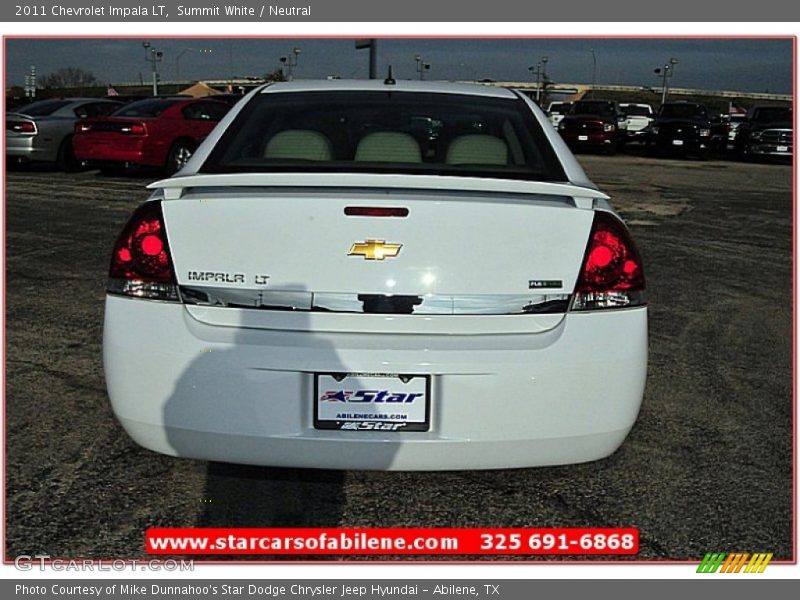 Summit White / Neutral 2011 Chevrolet Impala LT