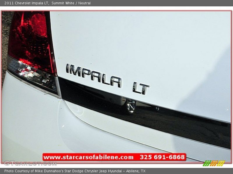 Summit White / Neutral 2011 Chevrolet Impala LT