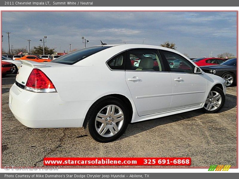 Summit White / Neutral 2011 Chevrolet Impala LT