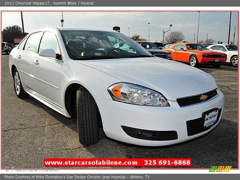 Summit White / Neutral 2011 Chevrolet Impala LT