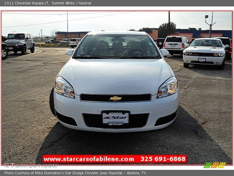 Summit White / Neutral 2011 Chevrolet Impala LT
