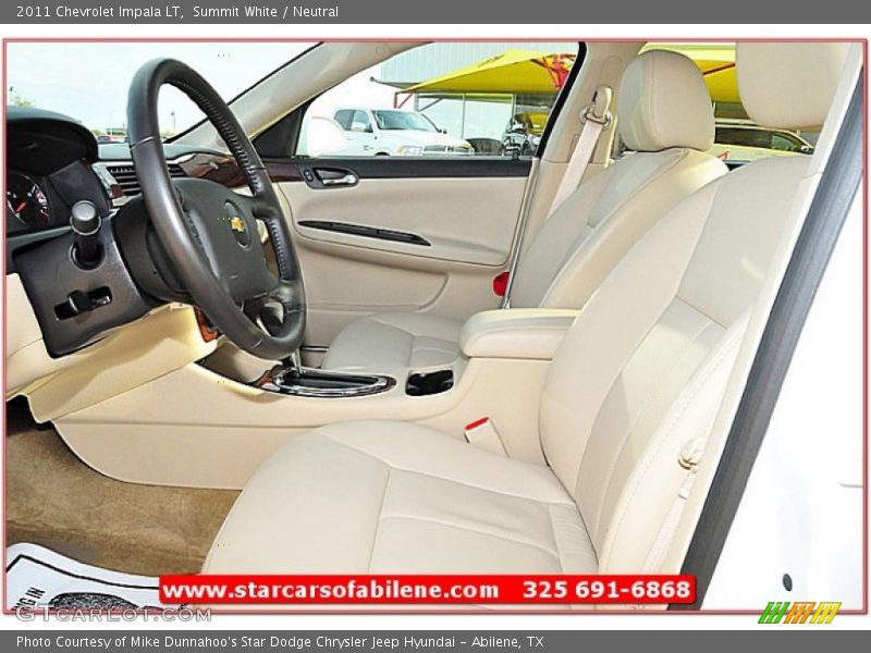 Summit White / Neutral 2011 Chevrolet Impala LT