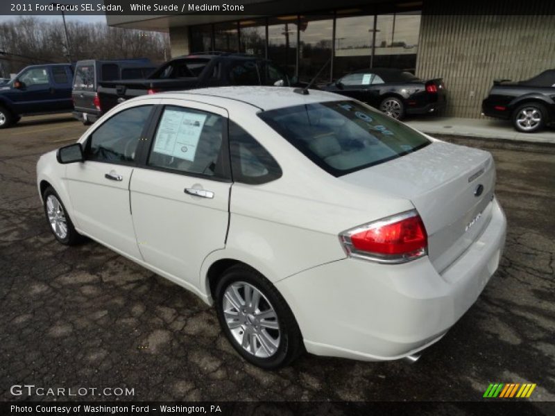 White Suede / Medium Stone 2011 Ford Focus SEL Sedan