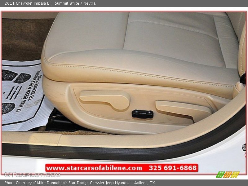 Summit White / Neutral 2011 Chevrolet Impala LT
