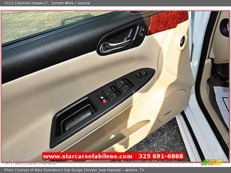 Summit White / Neutral 2011 Chevrolet Impala LT