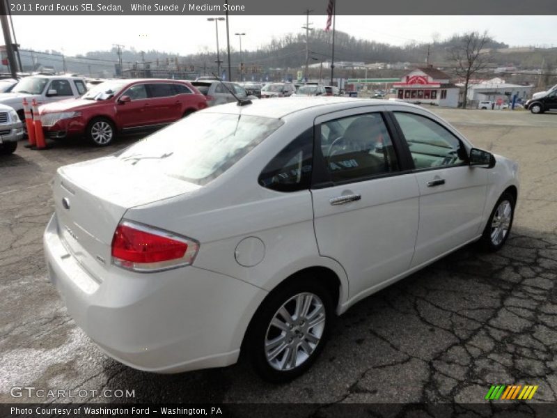 White Suede / Medium Stone 2011 Ford Focus SEL Sedan