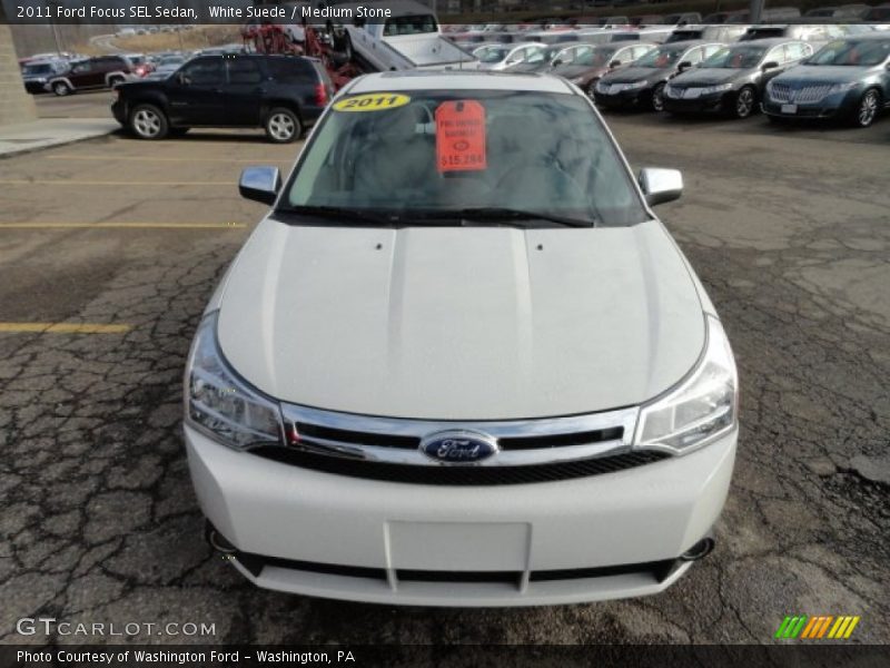 White Suede / Medium Stone 2011 Ford Focus SEL Sedan