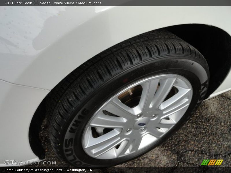 White Suede / Medium Stone 2011 Ford Focus SEL Sedan