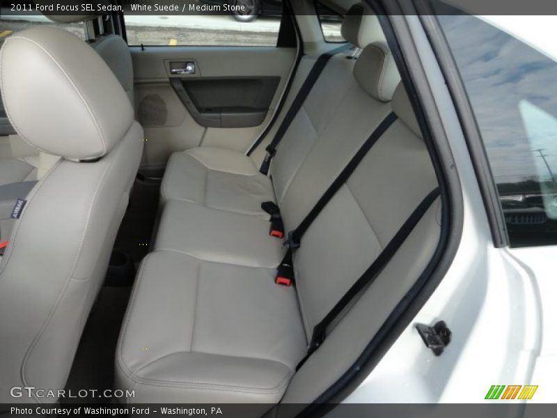 White Suede / Medium Stone 2011 Ford Focus SEL Sedan