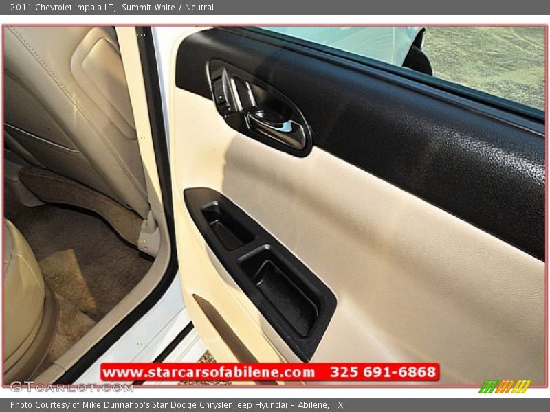 Summit White / Neutral 2011 Chevrolet Impala LT