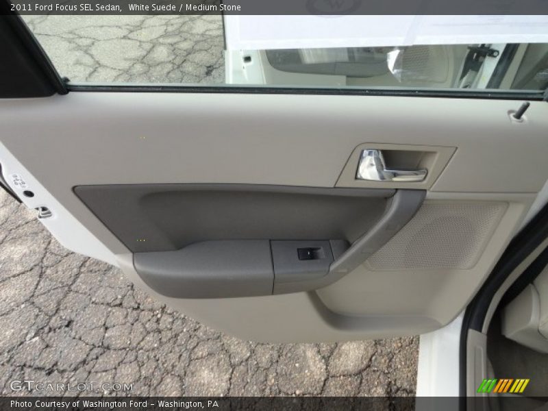 White Suede / Medium Stone 2011 Ford Focus SEL Sedan