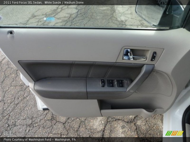 White Suede / Medium Stone 2011 Ford Focus SEL Sedan