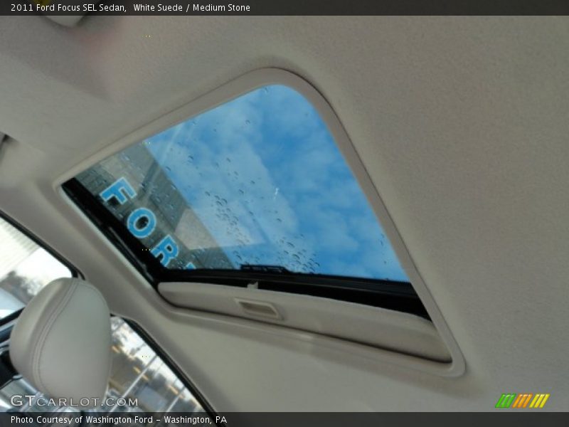 White Suede / Medium Stone 2011 Ford Focus SEL Sedan