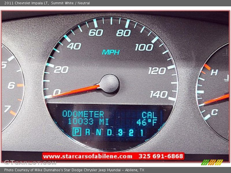 Summit White / Neutral 2011 Chevrolet Impala LT