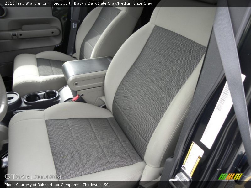 Black / Dark Slate Gray/Medium Slate Gray 2010 Jeep Wrangler Unlimited Sport