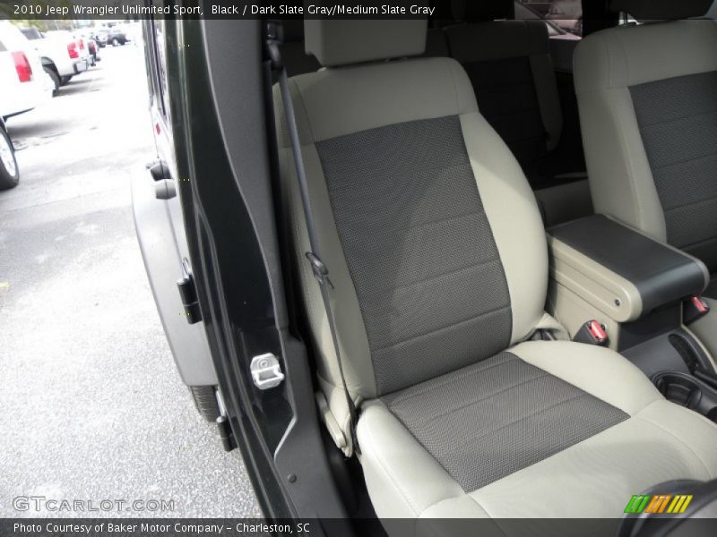 Black / Dark Slate Gray/Medium Slate Gray 2010 Jeep Wrangler Unlimited Sport