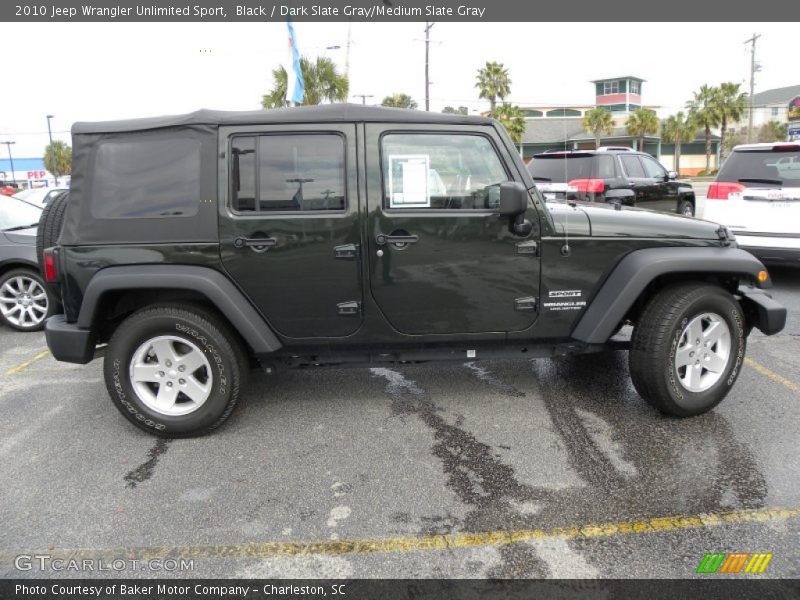 Black / Dark Slate Gray/Medium Slate Gray 2010 Jeep Wrangler Unlimited Sport