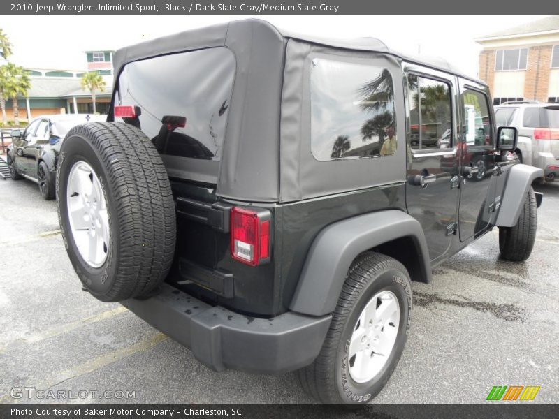 Black / Dark Slate Gray/Medium Slate Gray 2010 Jeep Wrangler Unlimited Sport