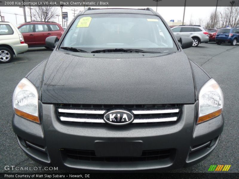 Black Cherry Metallic / Black 2008 Kia Sportage LX V6 4x4