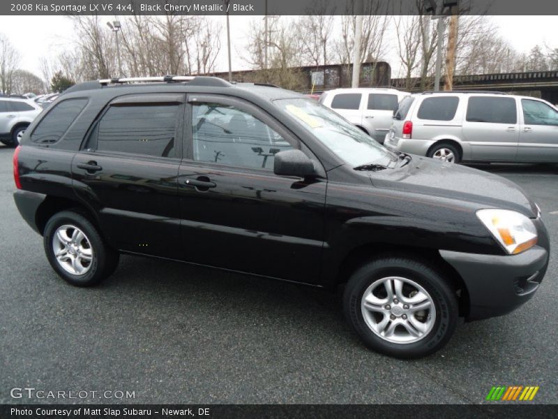 Black Cherry Metallic / Black 2008 Kia Sportage LX V6 4x4