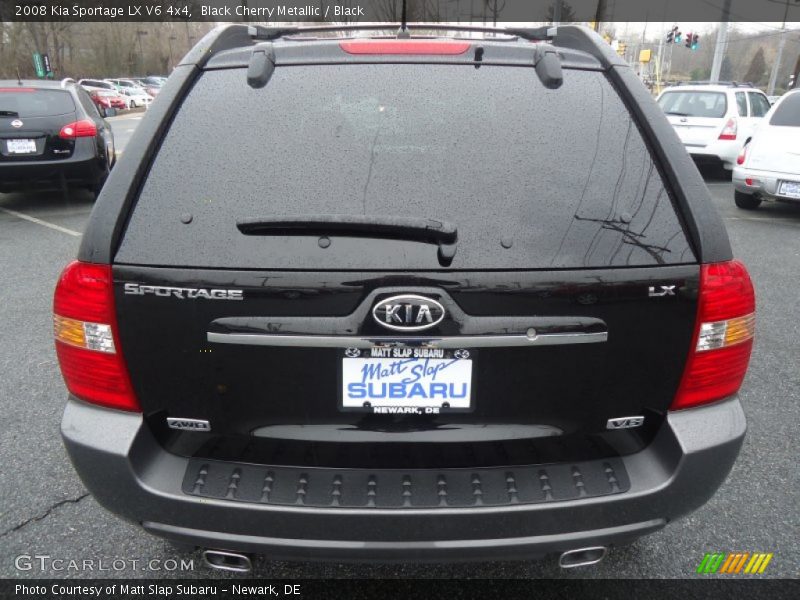 Black Cherry Metallic / Black 2008 Kia Sportage LX V6 4x4