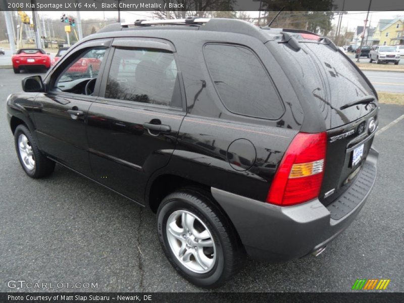 Black Cherry Metallic / Black 2008 Kia Sportage LX V6 4x4