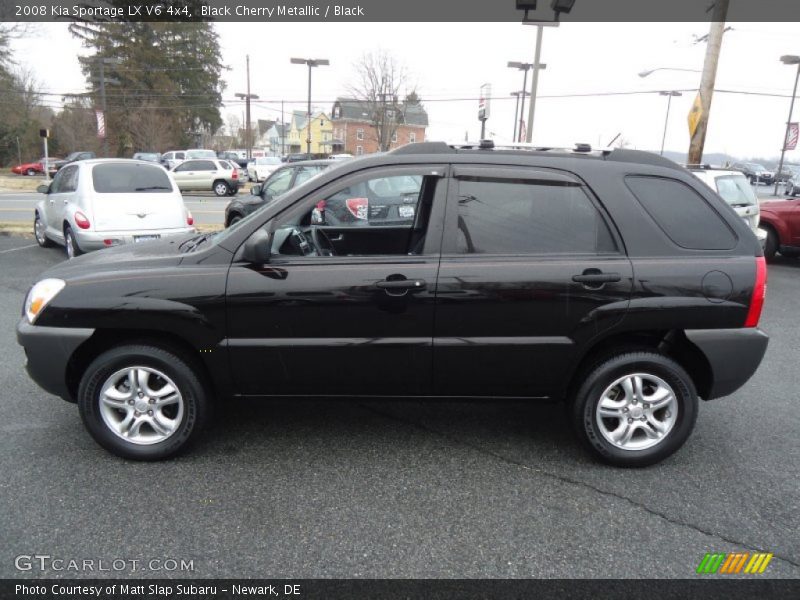 Black Cherry Metallic / Black 2008 Kia Sportage LX V6 4x4