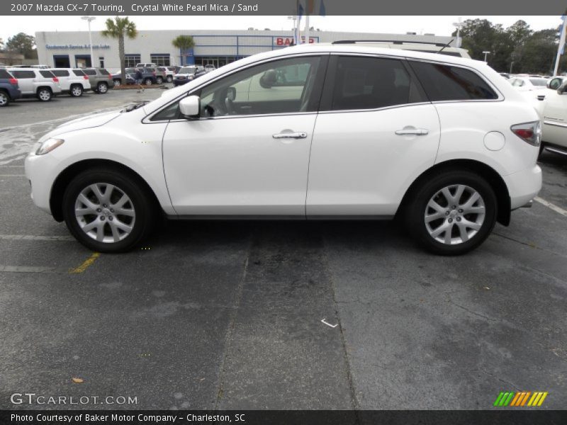 Crystal White Pearl Mica / Sand 2007 Mazda CX-7 Touring