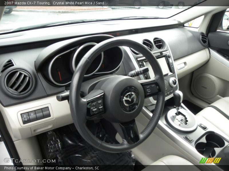Crystal White Pearl Mica / Sand 2007 Mazda CX-7 Touring