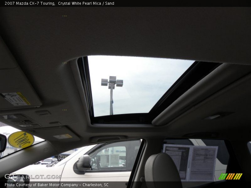 Crystal White Pearl Mica / Sand 2007 Mazda CX-7 Touring