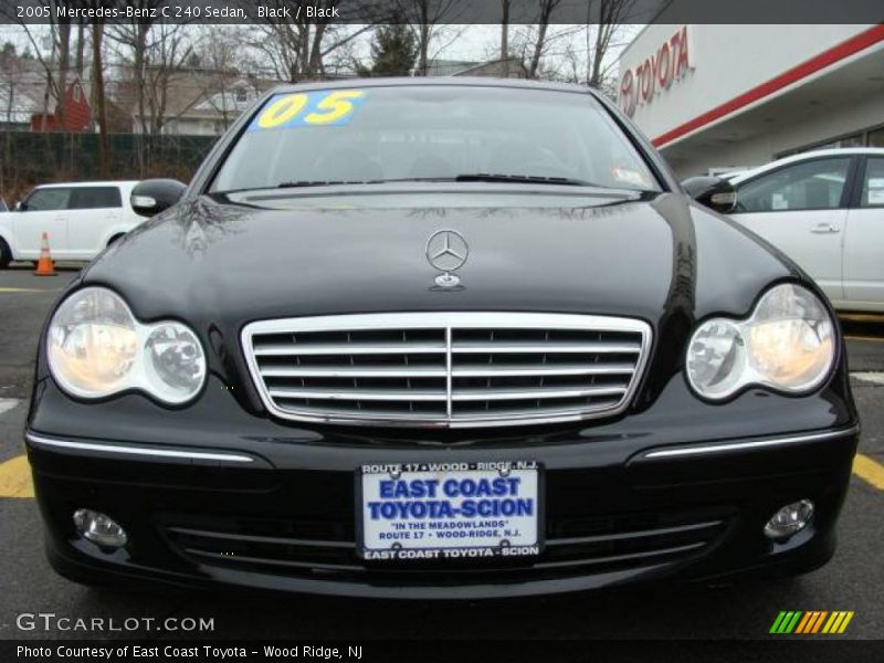 Black / Black 2005 Mercedes-Benz C 240 Sedan
