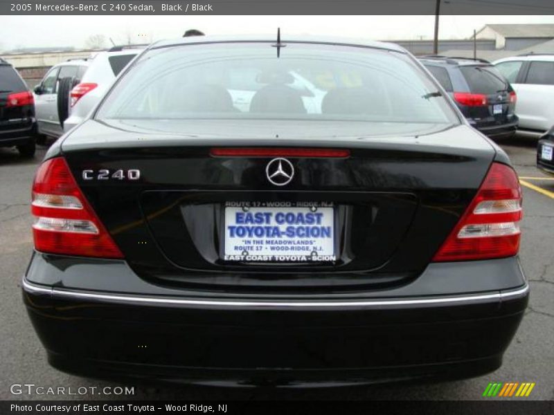 Black / Black 2005 Mercedes-Benz C 240 Sedan