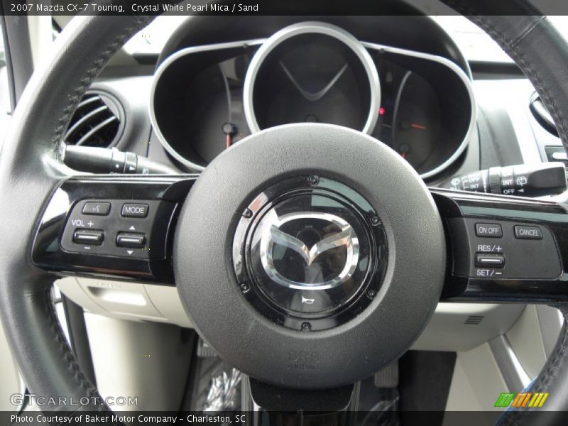 Crystal White Pearl Mica / Sand 2007 Mazda CX-7 Touring
