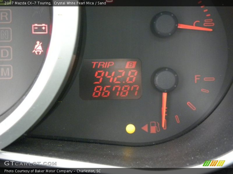 Crystal White Pearl Mica / Sand 2007 Mazda CX-7 Touring