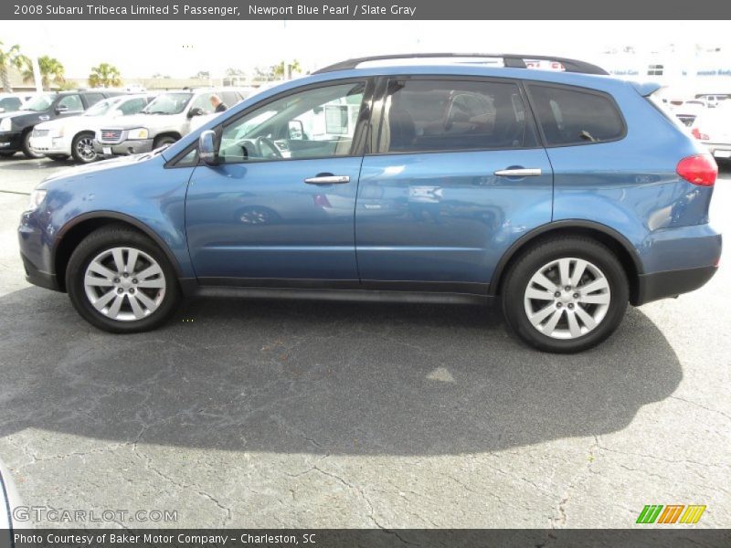 Newport Blue Pearl / Slate Gray 2008 Subaru Tribeca Limited 5 Passenger