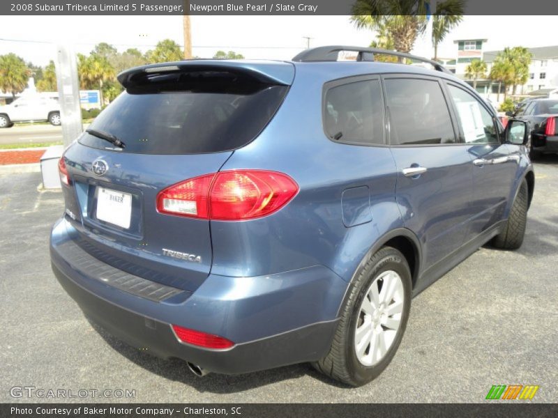 Newport Blue Pearl / Slate Gray 2008 Subaru Tribeca Limited 5 Passenger