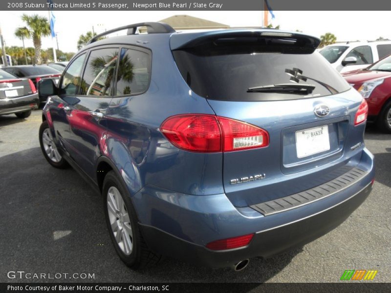 Newport Blue Pearl / Slate Gray 2008 Subaru Tribeca Limited 5 Passenger