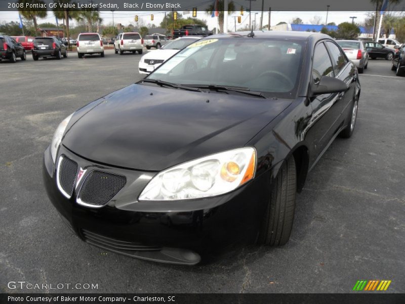 Black / Ebony Black 2008 Pontiac G6 Value Leader Sedan
