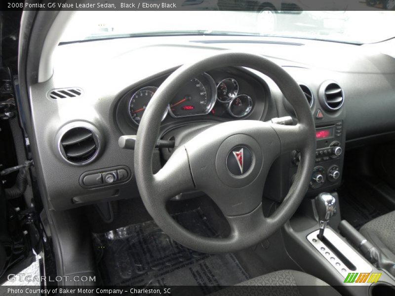 Black / Ebony Black 2008 Pontiac G6 Value Leader Sedan