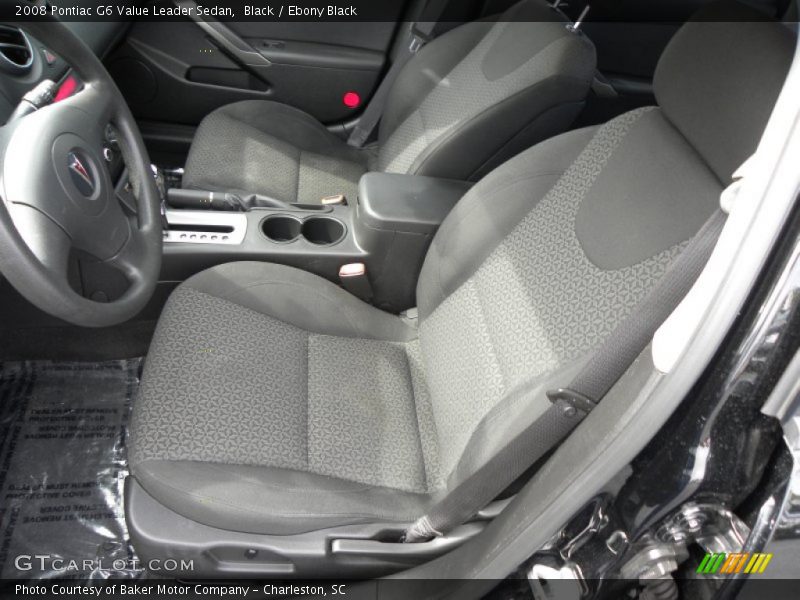 Black / Ebony Black 2008 Pontiac G6 Value Leader Sedan