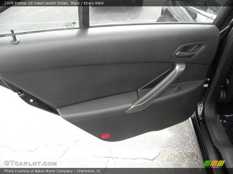 Black / Ebony Black 2008 Pontiac G6 Value Leader Sedan