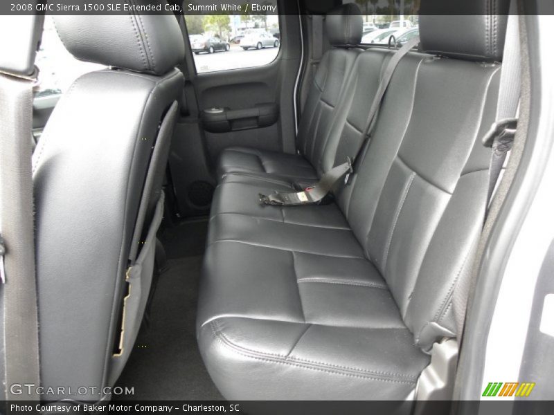 Summit White / Ebony 2008 GMC Sierra 1500 SLE Extended Cab