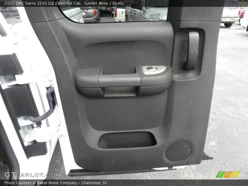 Summit White / Ebony 2008 GMC Sierra 1500 SLE Extended Cab